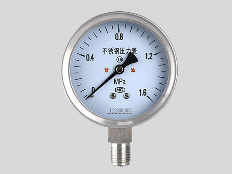 不锈钢氧压表M14x1.5