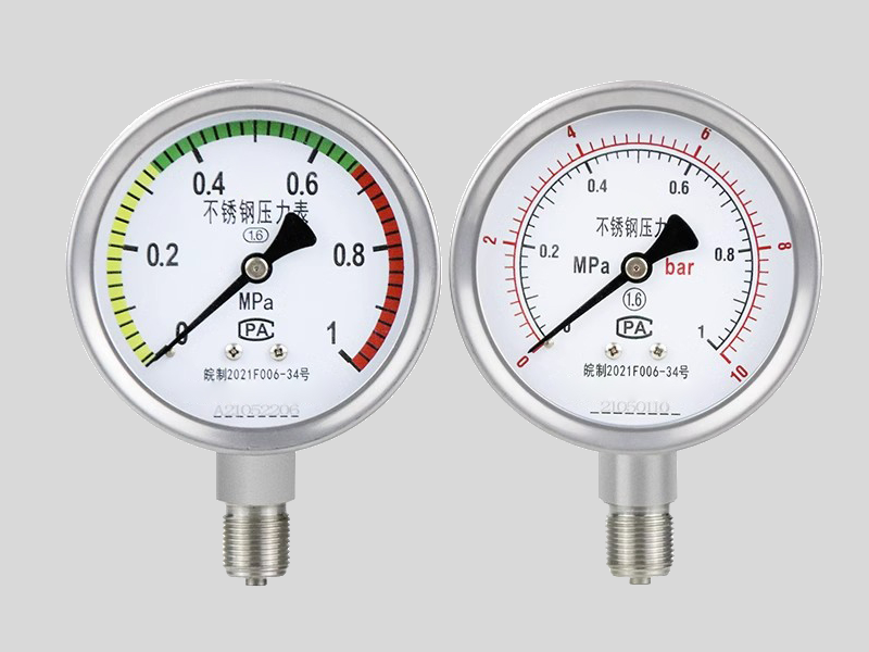 Y-150B不锈钢压力表0~25MPa
